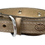 Sazzz Halsband Hond Boho Treasure Stone Vintage Leer Beige
