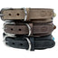 Sazzz Halsband Hond Boho Treasure Stone Vintage Leer Beige