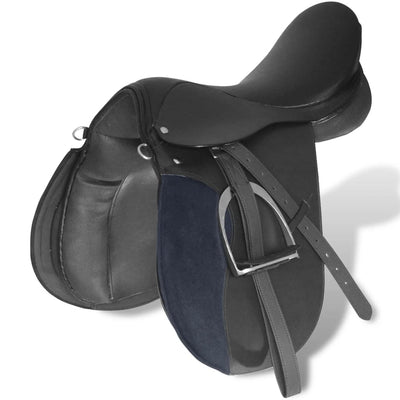 Echt Lederen Paardrijzadel 16&quot; (5-In-1 Set, )