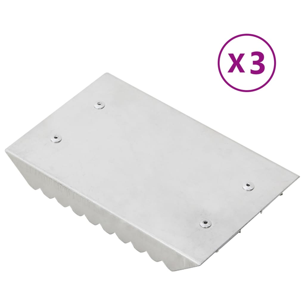 Roskammen 3 St Aluminium Zilverkleurig